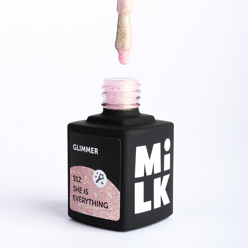 Milk, Glimmer - перламутровый гель-лак с блёстками №912, 9 мл